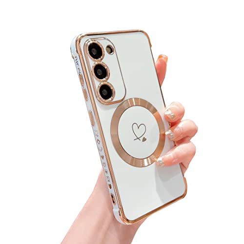 Coque Samsung S23 MagSafe joli motif cœurs cadeau idéal filles