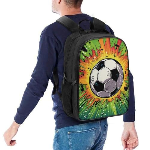 Mochila infantil de fútbol para guardería y primaria con diseño 3D 5