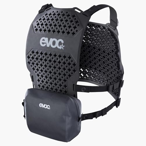 EVOC Torso Protector, Schutzweste (Rücken- und Brustschutz, Neue LITESHIELD Flex Protektortechnologie, höchste Flexibilität, unempfindlich gegen Temperatur, 3D-Belüftung, Größe: L / XL), Schwarz