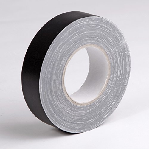Clairefontaine - Ref 97038C - Banded Fibre Tape (Single Roll) - 38mm x 50m Size, 280 Microns Thick - Suitable for Covering Nails on Canvas Boards - Black