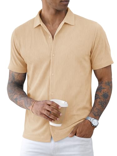 Image of Nobel Monk Men's Solid Casual Shirt |Half Sleeve | Regular Fit |Stylish Shirt for Men