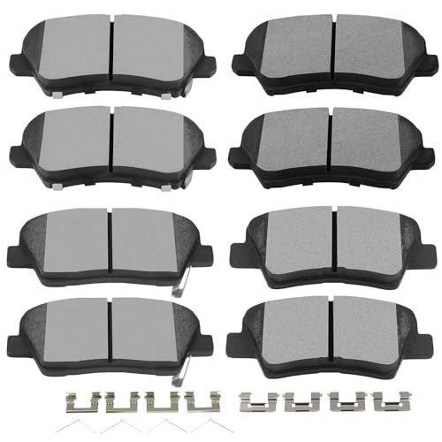 Image of SCITOO D1813 D1971 Front & Rear Ceramic Brake Pads Sets w /Hardware Replacement For Hyundai For Elantra GT 2017,For Hyundai For Veloster 2016 2017 2019-2021