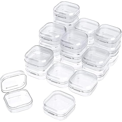 Caja Pequeña Transparente con Tapa Abatible Cover