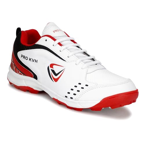 Image of PRO KVH Plus Cricket Shoes for Men|Lightweight & Durable All-Round Performance Cricket Shoes|PVC Studs Spikes Sports Shoe for Unisex