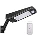 【2021 Nueva Tecnología】Luz Solar 48 LED 4500mAh 900lm IP65 Impermeable Luces de Seguridad al Aire Libre con Soporte y Control Remoto, Sensor de Movimiento Infrarrojo 120° Focos Solares Exterior
