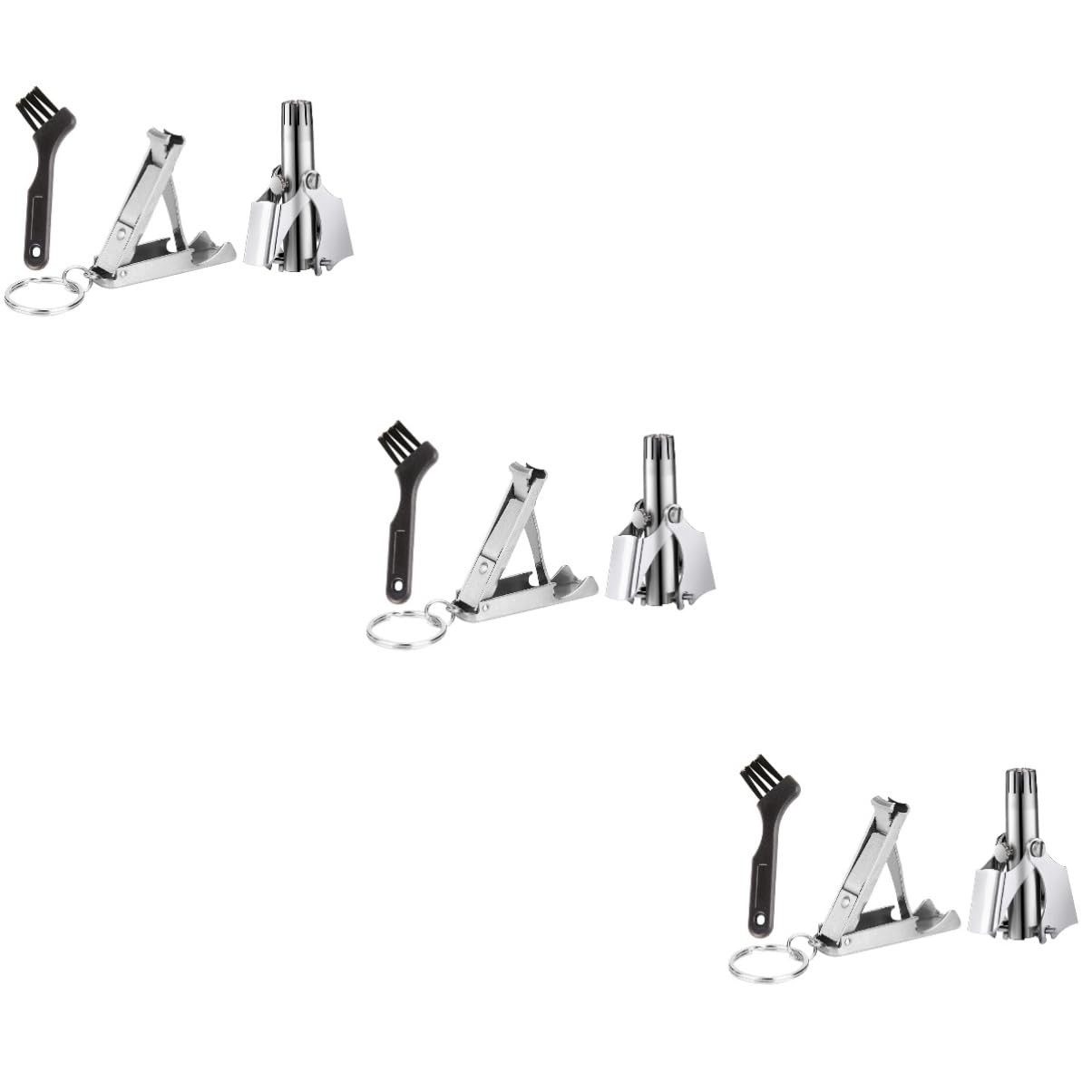 FRCOLOR Kit De 3 Tijeras Y Cortapelos Para Nariz Incluye Recortador De Vello Nasal Y Tijeras Para Uñas.