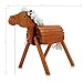 Produktbild Sweety Toys 12909 Outdoor Gartenpferd Holzpferd EMMI Größe S 58 cm