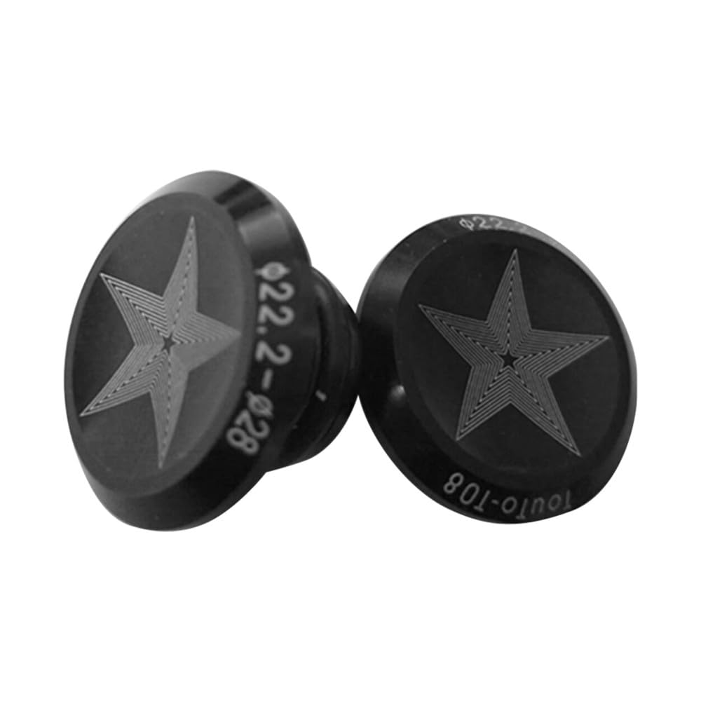 Bike Handlebar End Plug,1 Pair Aluminium Alloy Bicycle End Caps for Bicycle Handlebars with an Inner Diameter of 15-20 mm