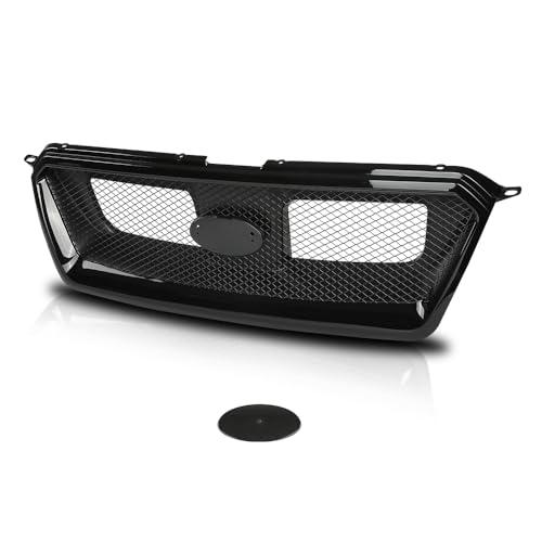 LQI Front Bumper Grille Grill Compatible with Subaru XV Crosstrek 2013-2015,Fit Subaru Crosstrek 2016-2017,Fit Subaru Impreza (Not Fit Impreza WRX) 2012-2016 91122FJ020, J1010FJ010V2 Black