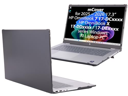 Carcasa mCover para HP OmniBook X 17-DExxxx funda ordenador portátil 17.3 negro policarbonato