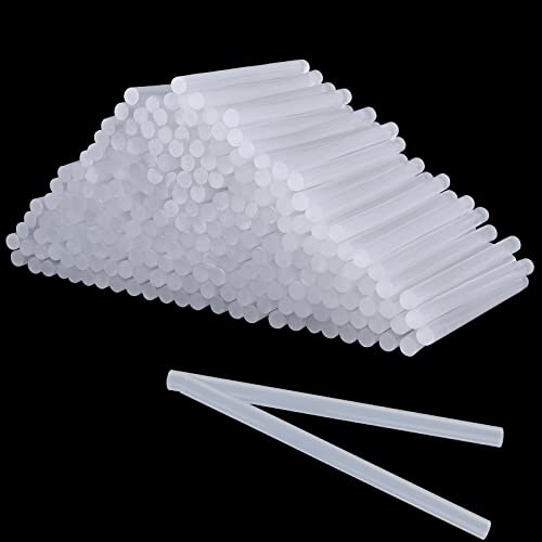 ZEONHEI Lot de 200 Bâtons Colle de Chaude, 7 mm x 100 mm Transparent Adhésif pour Pistolet à Colle Chaude Mini Bâtons de Colle Chaude pour Bricolage, Décoration de Maison, Projets de Colle Cover