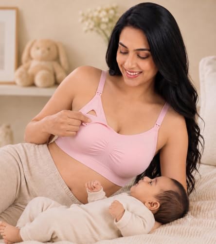Image of DClub Comfort Revolution Seamless Bra -Easy lite Full-Coverage Wireless Everyday Bra with Soft Comfort with Removable Pad.