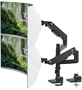 PUTORSEN 17-49 inch Premium Aluminum Heavy Duty Dual Monitor Arm for Ultrawide Screens up to 44lb...