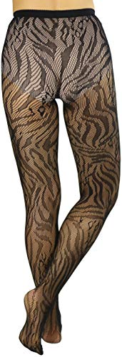 Image of ToBeInStyle Women's Vibrant Multicolor Animal Print Pantyhose Assorted Hosiery