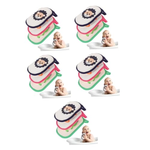 Éponge mousse douce pour bain bébé avec motifs animaliers et prise en main facile | 15 pièces
