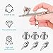 21 Pieces Airbrush Nozzle Cap Kit Airbrush Needle Replacement Parts Airbrush Needles with Wrench and Airbrush Cleaning Kit Replacement Part for Airbrush Sprayer Accessories, 0.2/0.3/0.5 mm