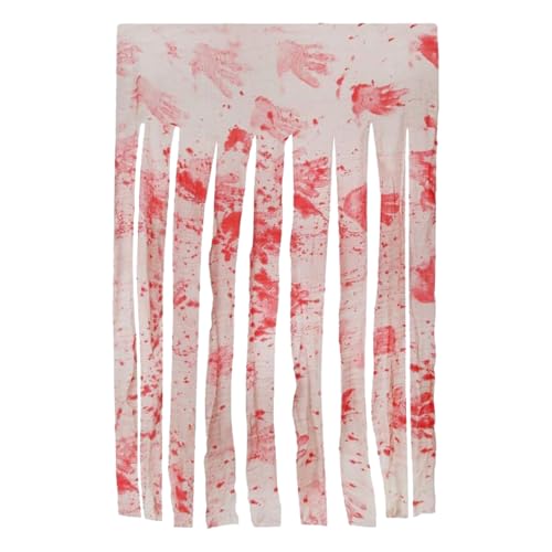 Mikiuly Tela Decorativa de Halloween,Cortinas Sangrientas de Halloween,Tela Espeluznante,Paño Grande para Queso,Mantel Sangriento de Espeluznante,165 x 100 cm,Accesorios de Fiesta,Interior y Exterior