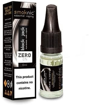 Smoknic Black Jack 10ML Premium Quality Vape Juice for E-Cigarette – Vape Mod – Shisha Pen – 30VG/70PG Nicotine Free Fruity Flavour [10 x 10ML]