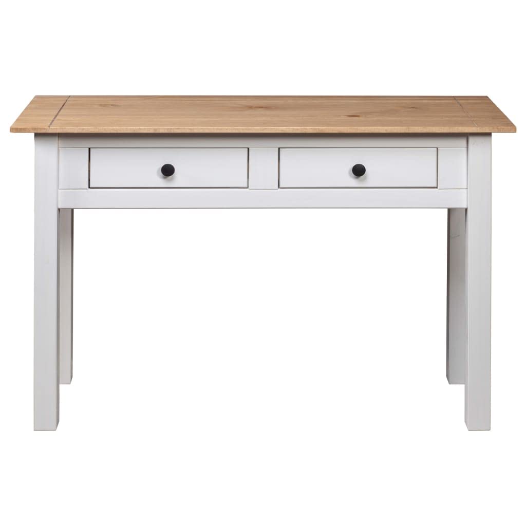 Tavolo consolle in legno di pino, 110 x 40 x 72 cm, colore: bianco