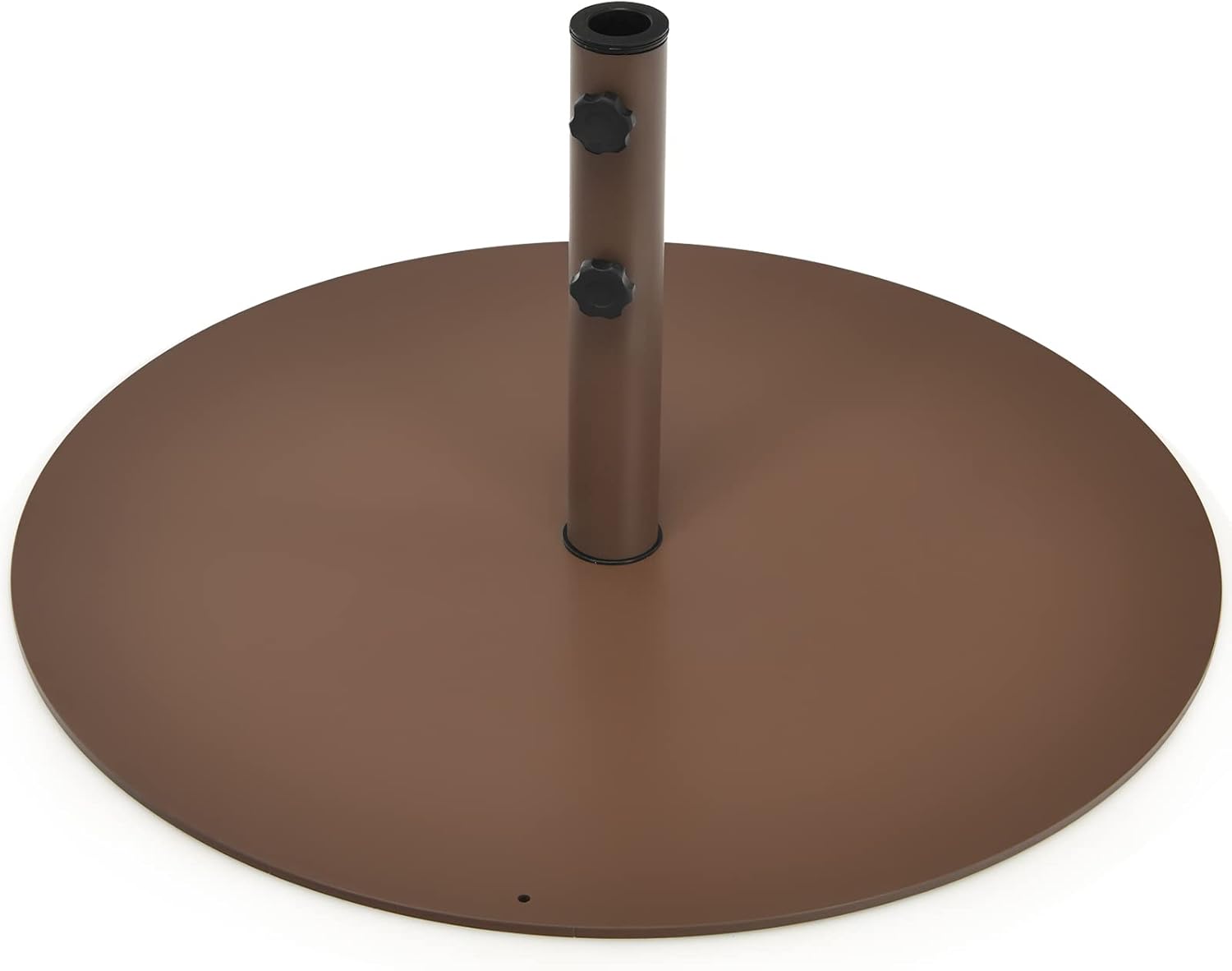 COSTWAY 27.5kg Steel Parasol Base, 75cm Heavy Duty Round Umbrella Stand
