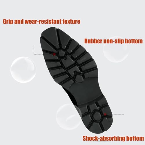 Men's Breathable Oxford Dress Shoes for Wedding, Office and Business Casual Non-Slip Sole with Cushioned Support4