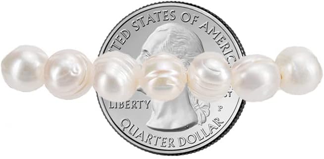 Savlano 8-9MM Cultured Freshwater Baroque Pearl Stretch Bracelet 7 Inches. Available In a Range of Beautiful Colors, For Women Comes with Gift Box - Image 2