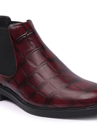 Image of Carlton London Men's Chelsea Slip-On Round Toe Comfortable Boot