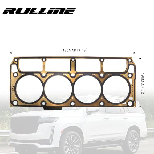 Image of RULLINE 2PCS LS3 5-Layer MLS Head Gaskets Compatible with GM Chevrolet GMC Cadillac 6.0L /6.2L LQ4 LQ9 L96 L76 LY6 L92 L99 Series Engines 12622033