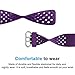 Maledan Stylish Bands Compatible with Fitbit Charge 3/4, Breathable Sport Band Replacement Wristbands for Charge 4/3 Fitness Tracker, Small