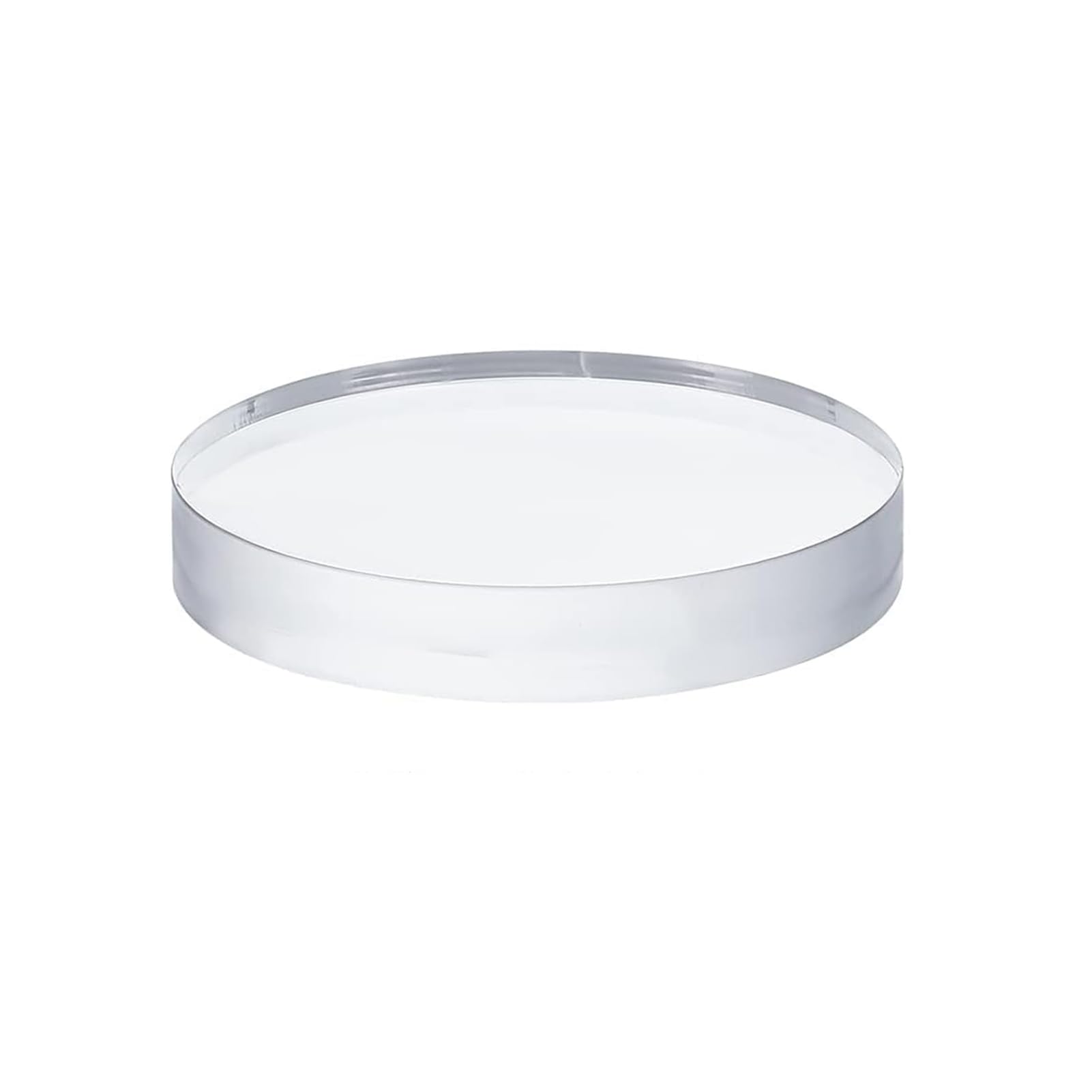 AYUWQZX Acrylic Polished Round Blocks, Acrylic Cylinder Display Block Stand Multiple Heights 2-10cm(Height 2cm)