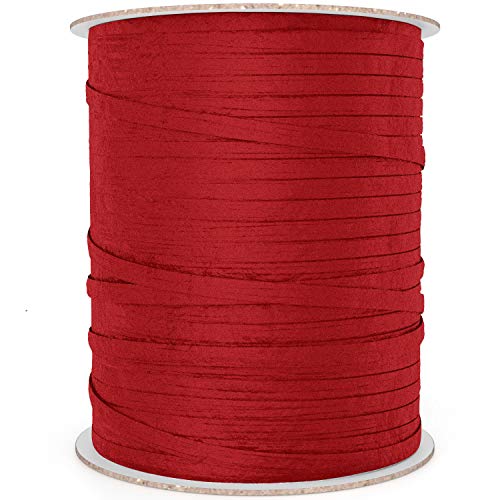 Bonbon Paper Red Ribbon | Raffia Ribbon For Gift Wrapping, Gift Bags And Diy Arts And Crafts | Premium Wrapping Paper Accessories | 100 Yard Spool #TOP9