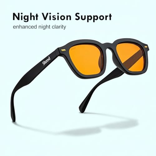 Image of Stood Retro Sunglasses | Full Rim |Soft Square | UV Protected | Medium | Men & Women | SG-STD0016