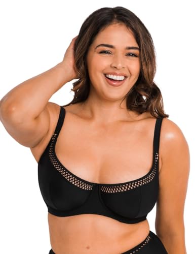 Curvy Kate Damen First Class Balconette-Bikinioberteil, Schwarz, 70F