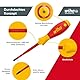 Wiha Schraubendreher Set 12-teilig, VDE geprüft, isoliert 1.000 V (41003) I Profi Schraubenzieher Set mit dünner Spitze Schlitz/Kreuz/Kreuzschlitz/Torx/Plusminus I Elektriker Werkzeug