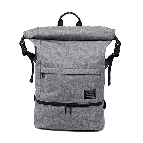Preisvergleich Produktbild FENICAL Verschleißfeste wasserdichte Rucksack große kapazität multifunktionale packsack Reisetasche für Fitness Sports Camping (grau)