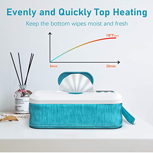 Portable Wipe Warmer with 10000 mAh Battery Powered,2 Modes, Smart Temperature Control, LED Display,Perfect for Baby Diaper Change,Travel,Car,On The Go - Thumbnail 5