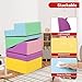 GarveeLife Soft Climbing Indoor Set, Foam Climbing Blocks for Toddlers, Waterproof Toddler Climbing Toys, Baby Jungle Gym Indoor Lightweight, Easy to Clean Foam Play Gym 6PCS