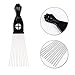 Folansy 5 Pcs Afro Comb Metal African American Pick Comb Hairdressing Styling Tool Hair Pick for Hair Styling black