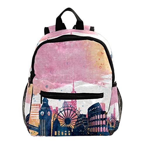 Mochila para niños de 12 pulgadas con diseño de Londres para colegio y excursiones