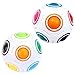 KidsPark 2 Stück Magic Ball Regenbogen Ball Zauberwürfel 3D Puzzle Ball Speed Cube Würfel Regenbogenball Toy Pädagogische Spielzeug Weiß + Weiß