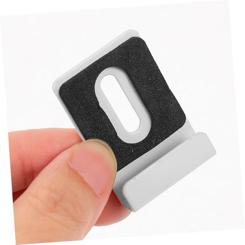 Image of ORFOFE Heavy Duty Metal Mirror Clamp Kit Wall Mounting Hooks Adhesive Pads for Frameless Mirror Holder