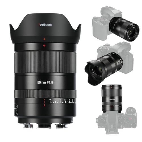 7artisans AF 50mm F1.8 STM - Objetivo para cámaras de Montaje en L T TL TL2 CL SL SL2; S1/S1M/S1R/S1RM/S1H/S1K/S5/S5K/S5C/S5II/S5IIK/S5IIC/S5IIW/S5IIX; FP, FPL