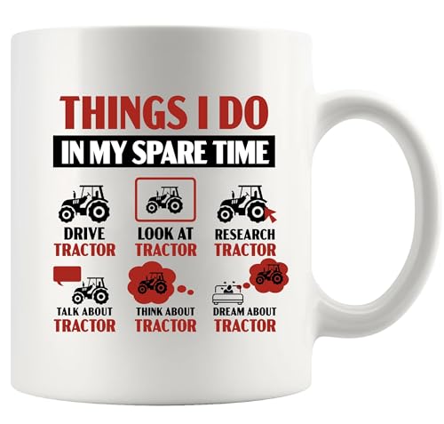 Panvola Things I Do In My Spare Time Tractor Tractor Gift Mug 11oz White