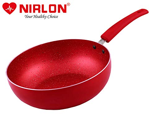 Image of Nirlon Non Stick Induction Base Dishwasher Safe Aluminium Deep Kadhai