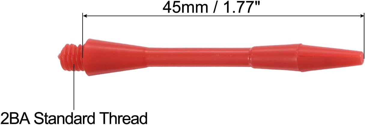 PATIKIL 45mm Dardo Alberi, Medio 2BA Filetto Nylon Dardo Gambi Dardo Accessori per Acciaio Punta - 6pz (Bianco, Blu