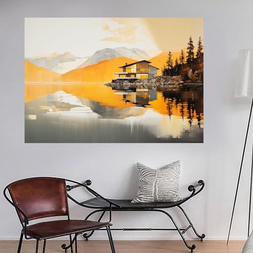 Toile murale paysage abstrait deco 50x70 cm pour transformer un mur blanc vide