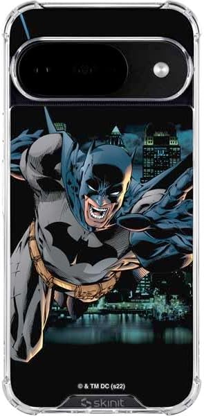 Skinit Clear Phone Case Compatible with Google Pixel 10 - Officially Licensed DC Comics Batman Black Mirror Cover #1 Design