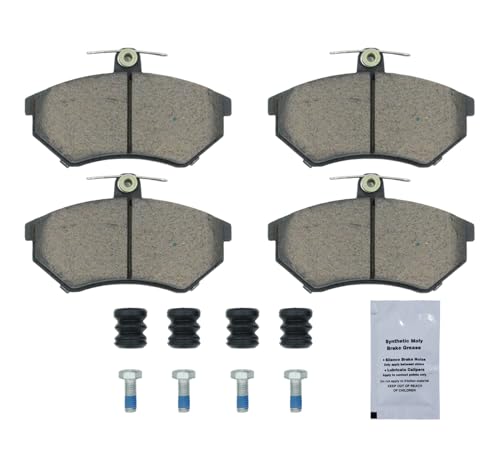 Image of HUSCH D696 Front Ceramic Brake Pads Kit Fit For Volkswagen Cabrio 1995-2002, For Golf 1993-1998, For Jetta 1994-1999, For Passat 1991-1993, 1995-1997
