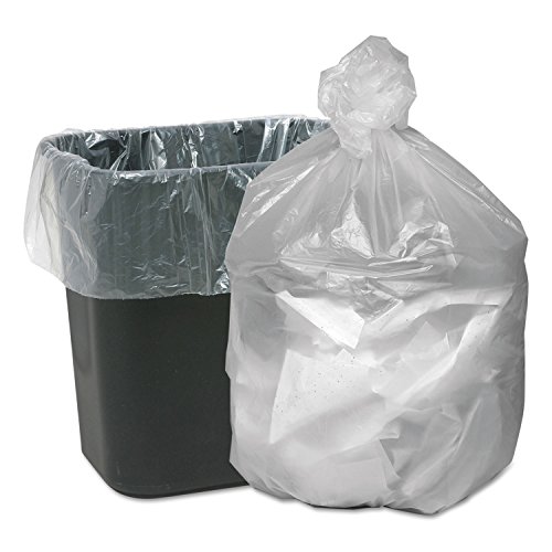 Good 'n Tuff GNT2424 High Density Waste Can Liners, 7-10gal, 6mic, 24 x 23, Natural, 1000/Carton