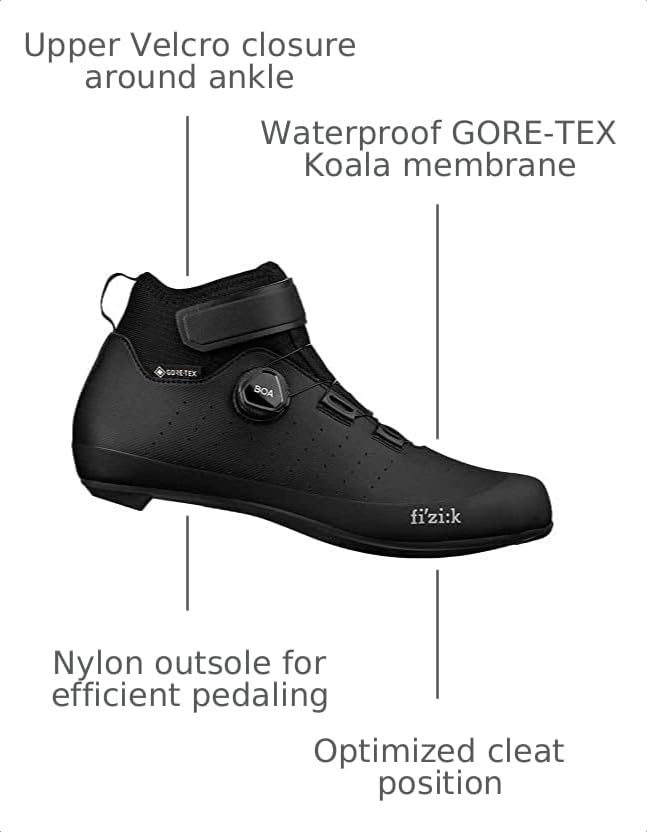 Image of Fizik Unisex Adult Road Cycling Winter Shoes Tempo Artica R5 GTX Gore-tex